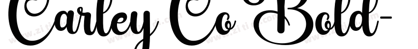 Carley Co Bold字体转换